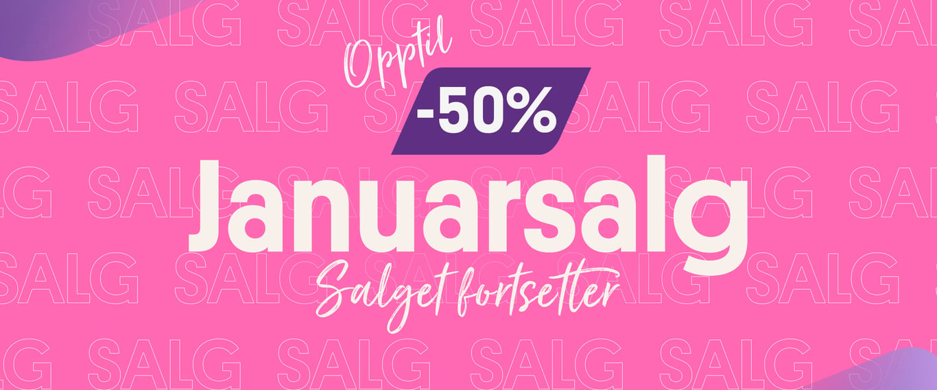 Januarsalg! Opptil -50% 