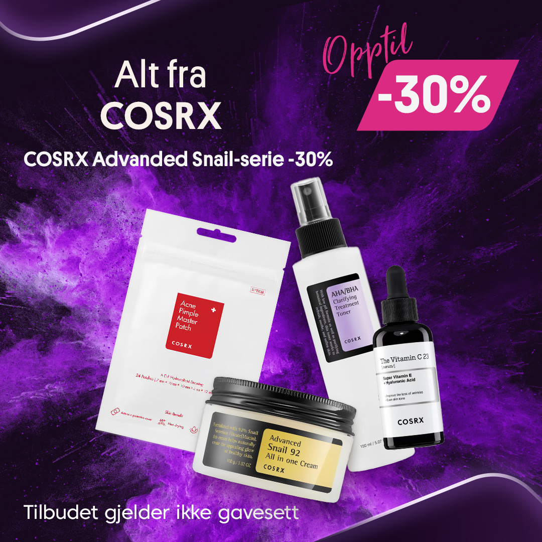 Opptil -30% på COSRX