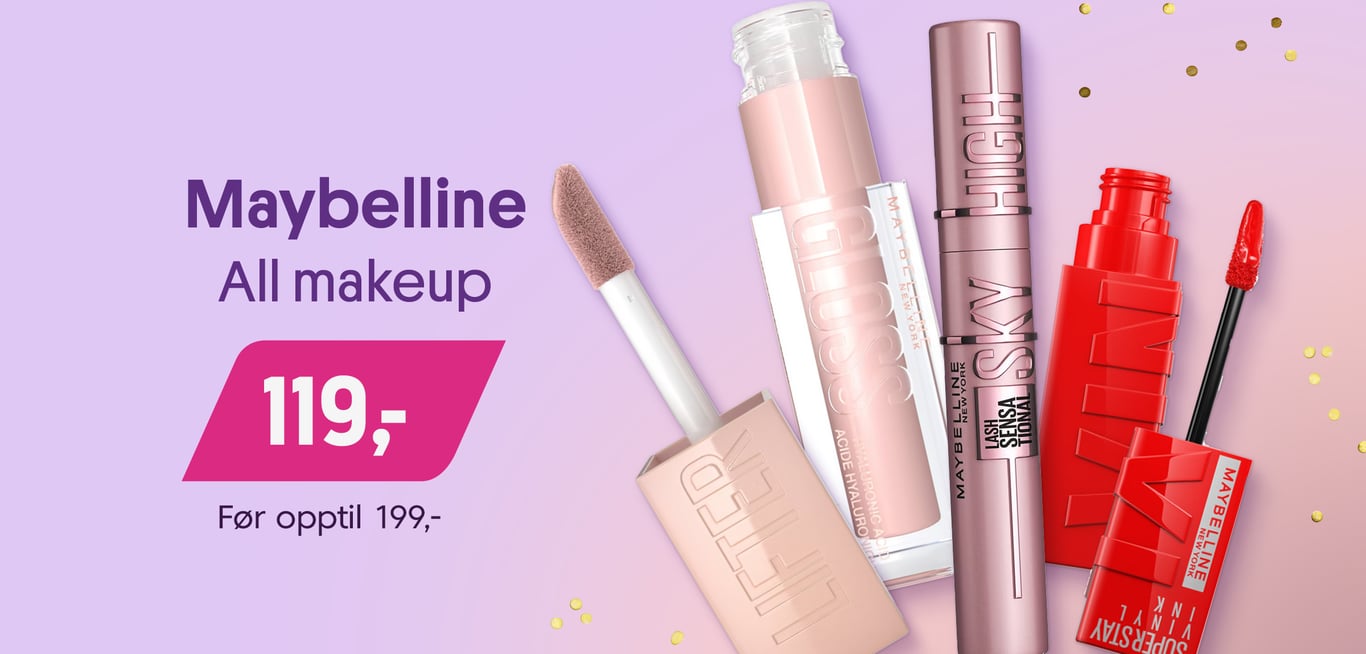 All makeup fra Maybelline 119,-