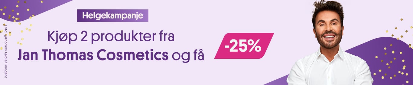 Helgekampanje fra Jan Thomas Cosmetics: Kjøp 2, få 25% 