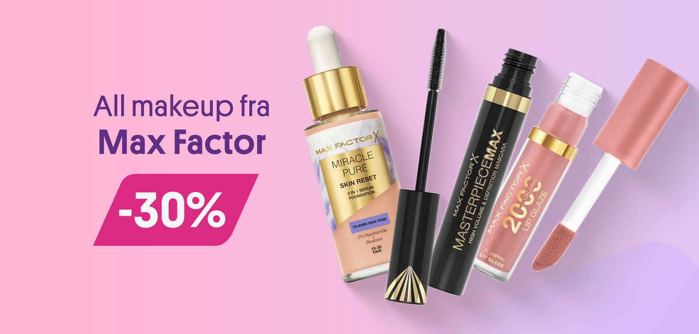 All makeup fra Max Factor -30%