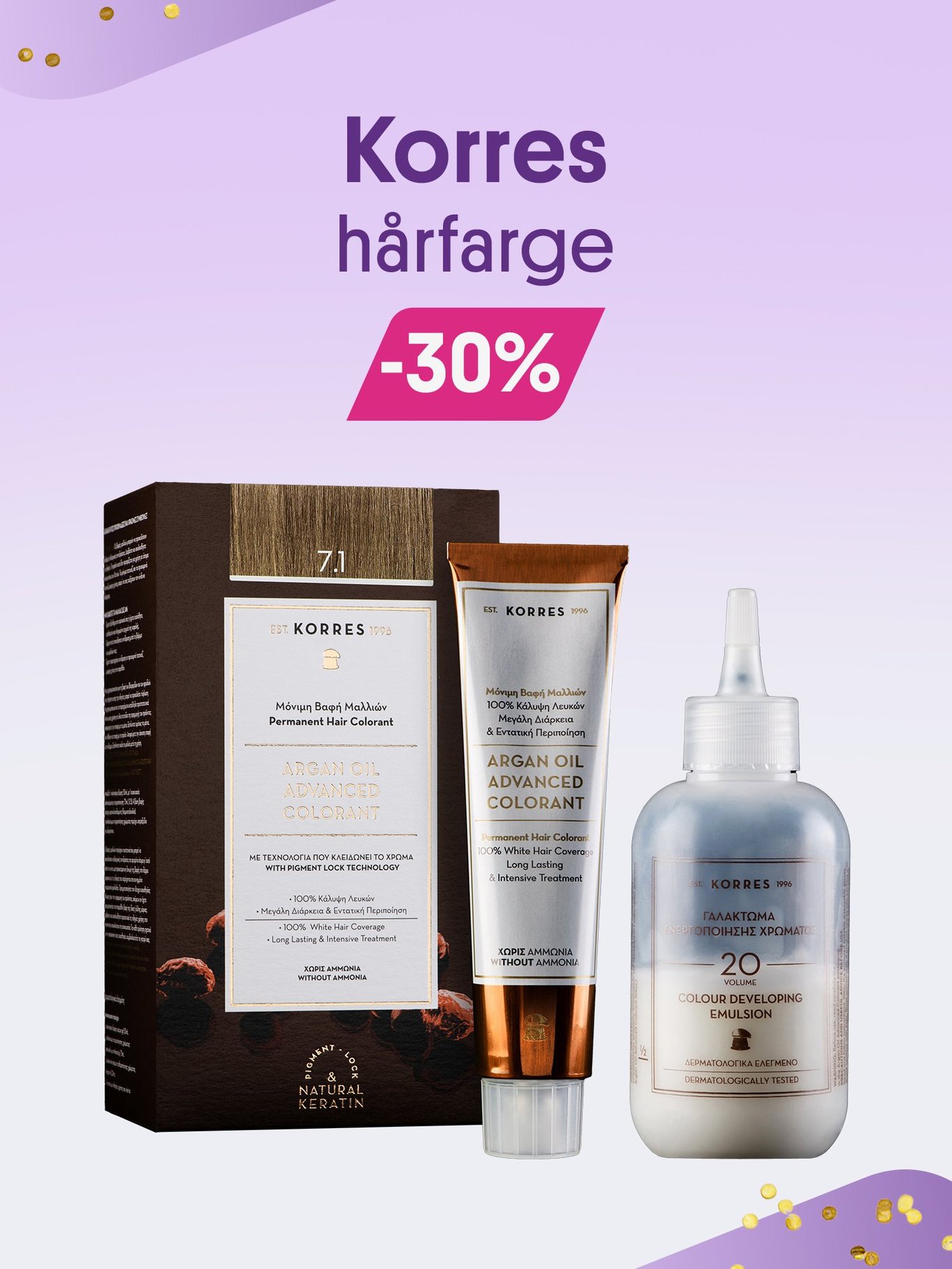 Korres hårfarge -30%