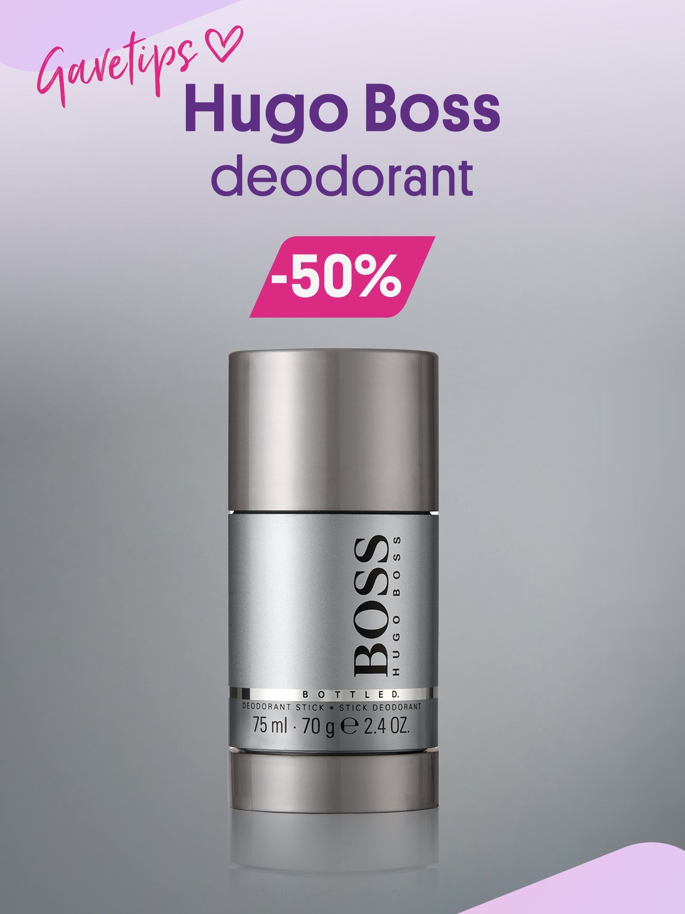 Gavetips! Hugo Boss deodorant -50%