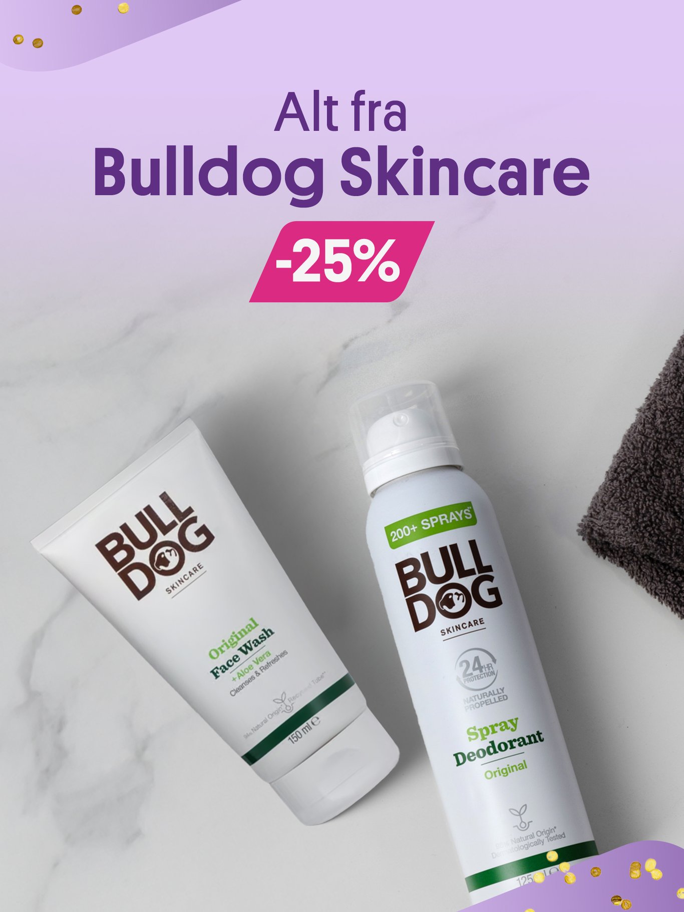 Alt fra Bulldog skincare -25%