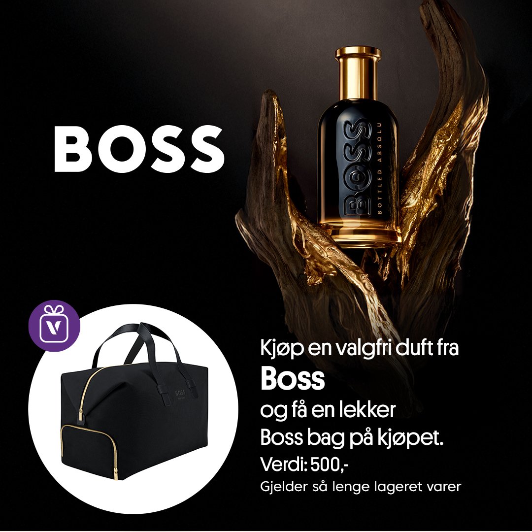 Kjøp en valgfri duft fra Boss og få med en Boss bag på kjøpet