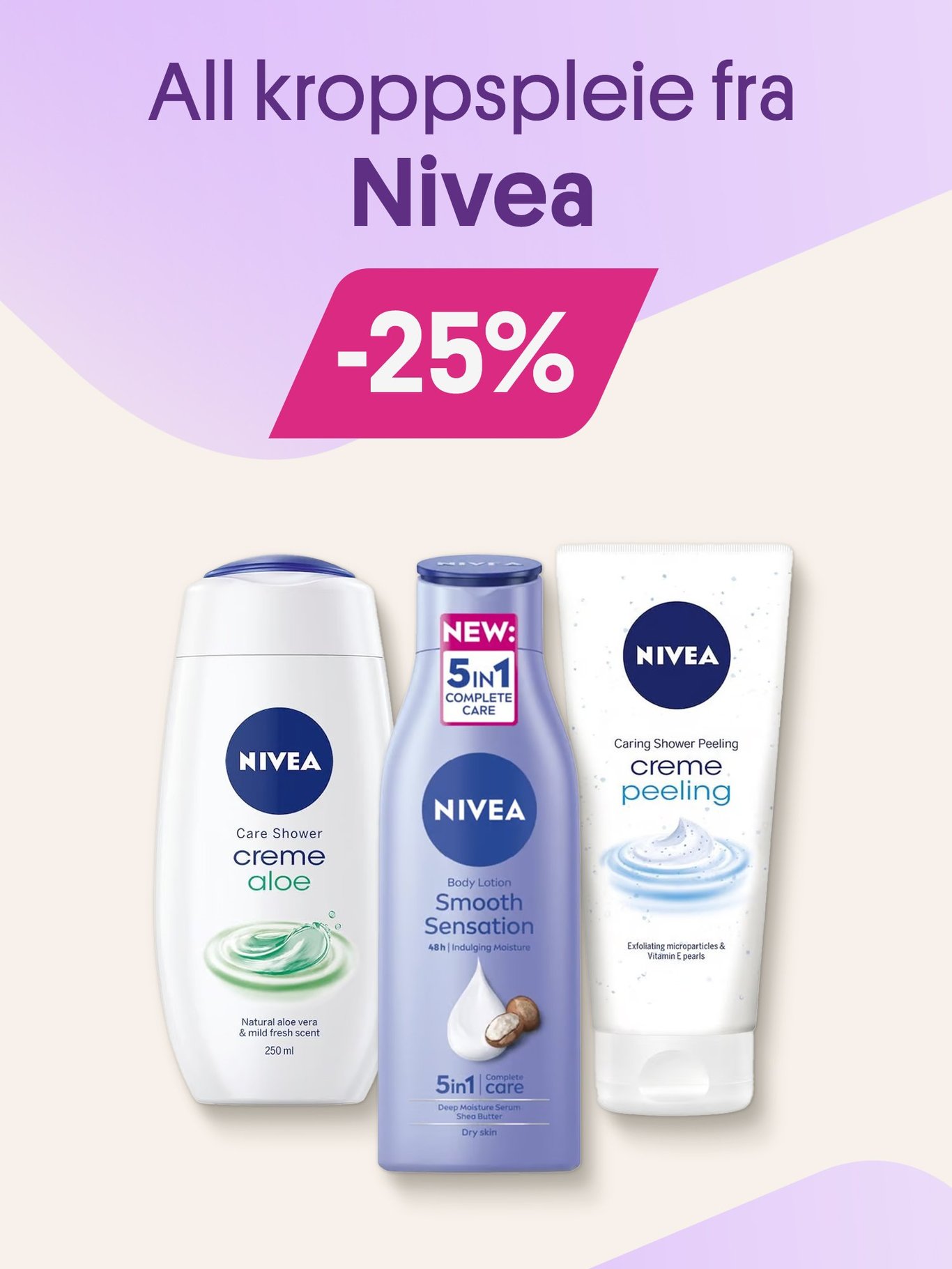 All kroppspleie fra Nivea -25%