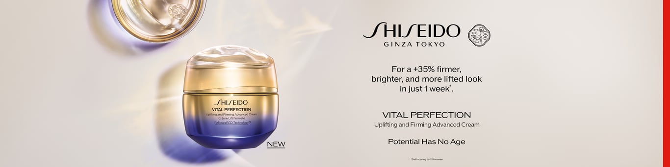 Shiseido new Vital PErfection Upliftling and firming advanced Cream.