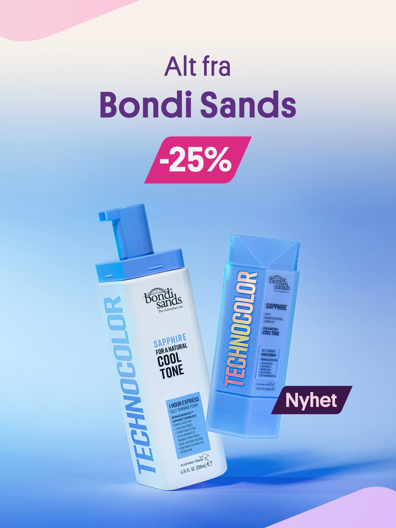 -25% på alt fra Bondi Sands