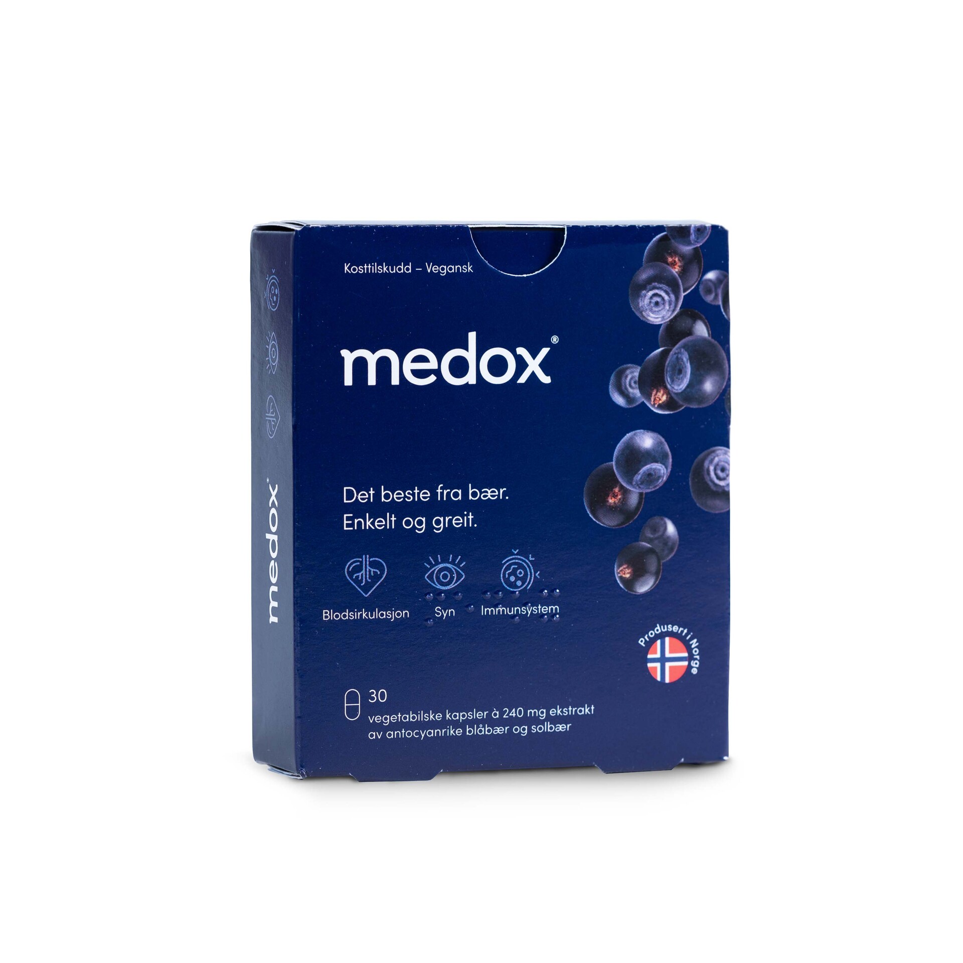 Medox 30 kapsler à 240mg antocyaner | Vita.no