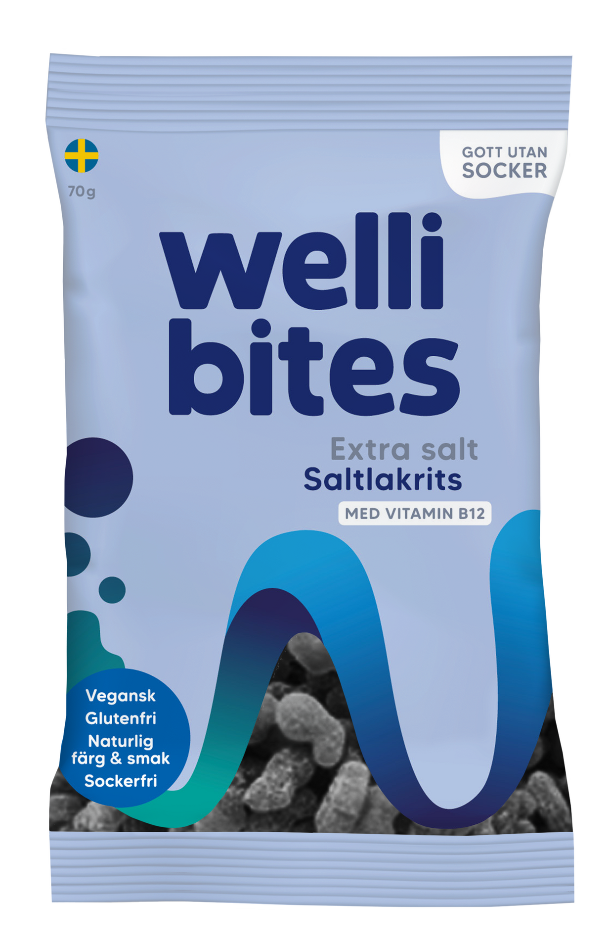 Wellibites Extra Salt Saltlakris B12 | Vita.no