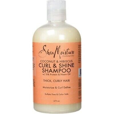 Shea Moisture Curlandshine Shampoo Coconut And Hibiscus Vitano 1121